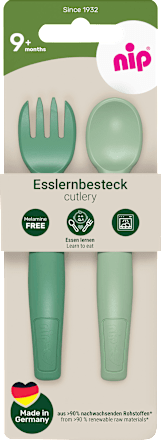 Esslernbesteck grün 2tlg. Nip