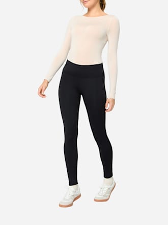 Leggings mit Innenfleece schwarz Gr. 36/38 nur die