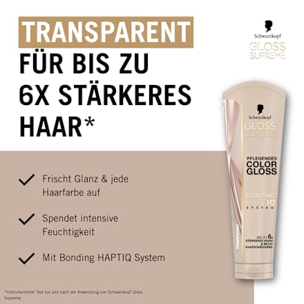 Glossing Transparent Schwarzkopf CREME SUPREME