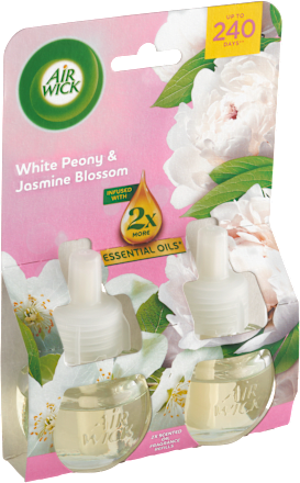 Náplň do elektrického osviežovača Essential Oils - pivónia a jazmínový kvet AIR WICK