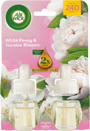 Náplň do elektrického osviežovača Essential Oils - pivónia a jazmínový kvet AIR WICK