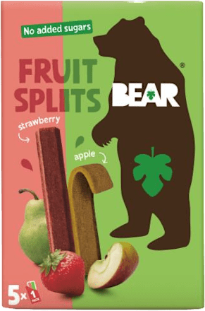 ovocné tyčinky Jahoda a jablko 5x20 g Bear