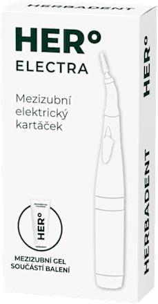 HERo ELECTRA mezizubní elektrický kartáček Herbadent