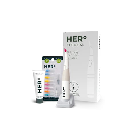 HERo ELECTRA mezizubní elektrický kartáček Herbadent