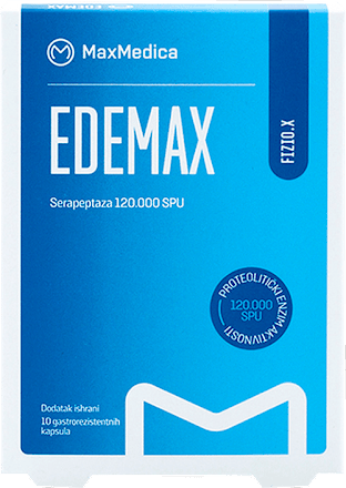 EDEMAX serapeptaza 120.000 SPU - kapsule MaxMedica