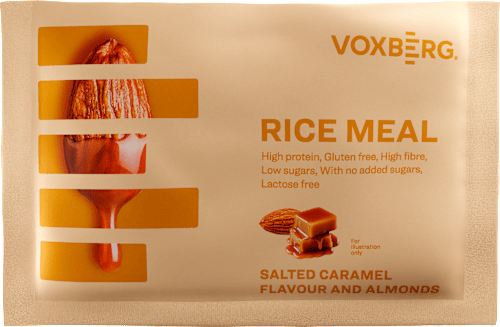 proteinová rýžová kaše slaný karamel a mandle VOXBERG