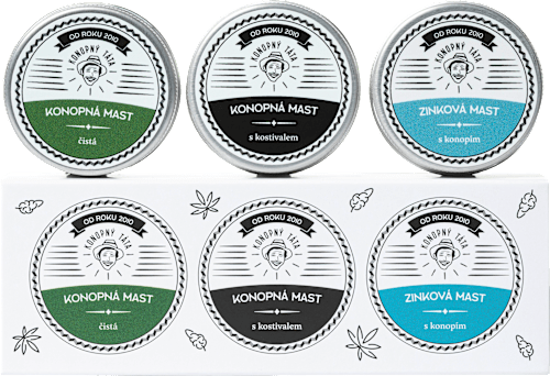 trojbalení mastí 3x15 ml Konopný