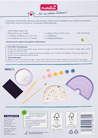 Gips Gieß-Set Regenbogen Profissimo