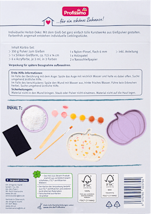Gips Gieß-Set Kürbis Profissimo