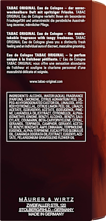 Eau de Cologne Natural Spray Tabac Original