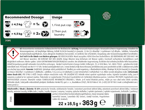 Universalwaschmittel Discs 4in1 Tiefenrein Persil