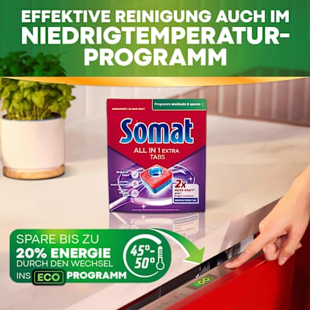 Spülmaschinen-Tabs All in 1 Extra Vorteilspack Somat