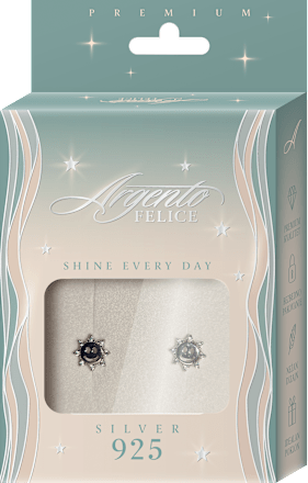 FELICE minđuše smiley Argento FELICE