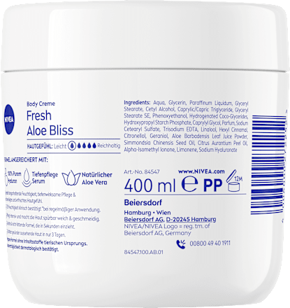 Körpermilch Body Creme Fresh Aloe Bliss NIVEA