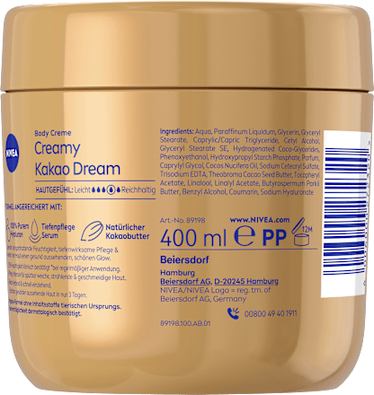 Körpermilch Body Creme Kakao Dream NIVEA