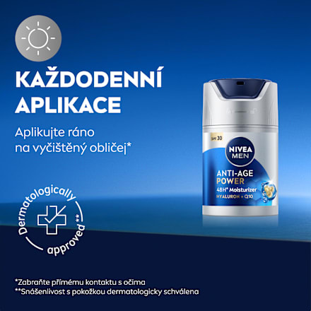 Anti-Age Power hydratační pleťový krém SPF30 NIVEA MEN