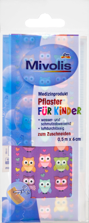 Kinderpflaster zum Zuschneiden sortiert Mivolis