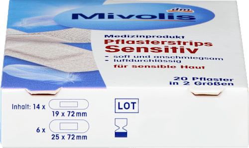 Pflasterstrips Sensitiv Mivolis