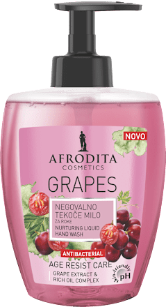 Negovalno tekoče milo za roke Grapes AFRODITA