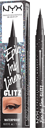 Vodootporni tekući tuš za oči u flomasteru Epic Ink Liner Glitz – 06 Graphite Glitz NYX PROFESSIONAL MAKEUP