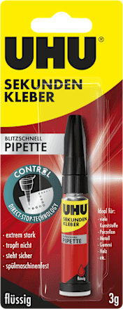 UHU Sekundenkleber Pipette, 3 g dauerhaft günstig online kaufen