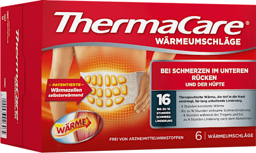 Thermacare Wärmeumschläge bei Schmerzen im unteren Rücken und der Hüfte, 6 St