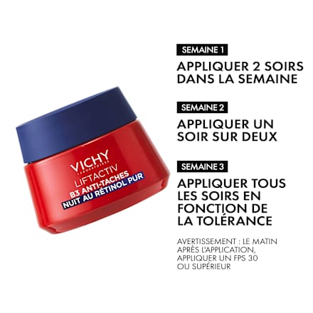 VICHY LIFTACTIV B3 Nachtcreme Anti-Pigmentflecken mit purem Retinol VICHY LABORATOIRES
