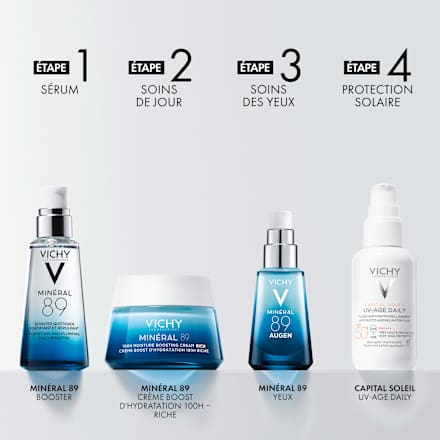 VICHY MINÉRAL 89 100h Feuchtigkeitsboost Tagescreme reichhaltig mit Duft VICHY LABORATOIRES