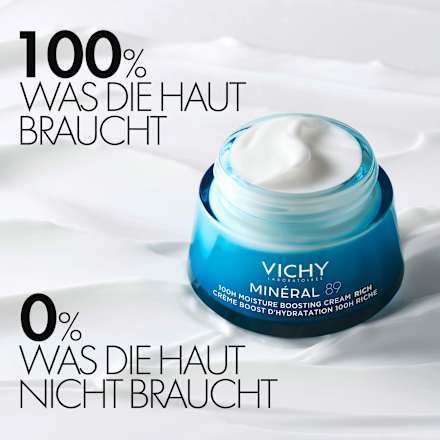 VICHY MINÉRAL 89 100h Feuchtigkeitsboost Tagescreme reichhaltig mit Duft VICHY LABORATOIRES