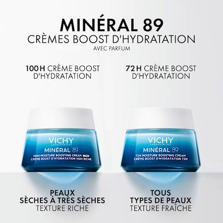 VICHY MINÉRAL 89 100h Feuchtigkeitsboost Tagescreme reichhaltig mit Duft VICHY LABORATOIRES