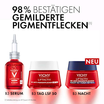 VICHY LIFTACTIV B3 Nachtcreme Anti-Pigmentflecken mit purem Retinol VICHY LABORATOIRES