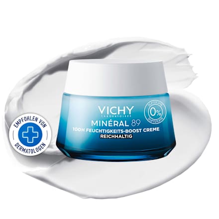 VICHY MINÉRAL 89 100h Feuchtigkeitsboost Tagescreme reichhaltig mit Duft VICHY LABORATOIRES