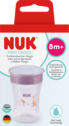 Trinklernbecher First Choice Magic lila, ab 8. Monat, 230 ml NUK