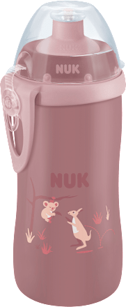 Trinkflasche Kinder First Choice Push-Pull braun, 450 ml NUK