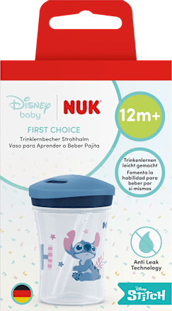 Trinkhalmbecher First Choice Disney blau, ab 8. Monat, 230 ml NUK