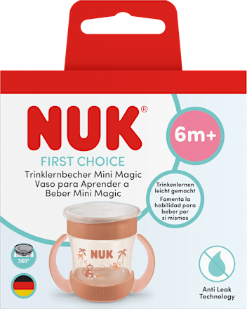 Trinklernbecher First Choice Mini Magic orange, ab 6. Monat, 160 ml NUK
