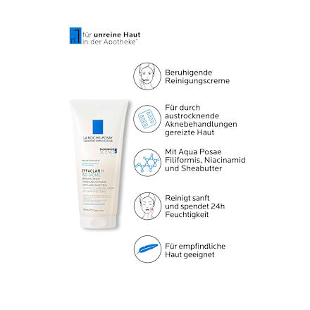 LA ROCHE-POSAY Effaclar H Iso-Biome Reinigungscreme Anti-Unreinheiten LA ROCHE-POSAY
