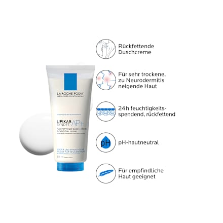 LA ROCHE-POSAY Lipikar Syndet AP+ Rückfettendes Reinigungs-Cremegel Juckreizmindernd LA ROCHE-POSAY
