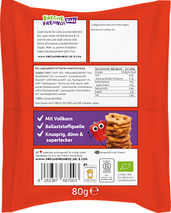 Kindersnack Brezel Chips Paprika-Style ab 3 Jahren Freche Freunde
