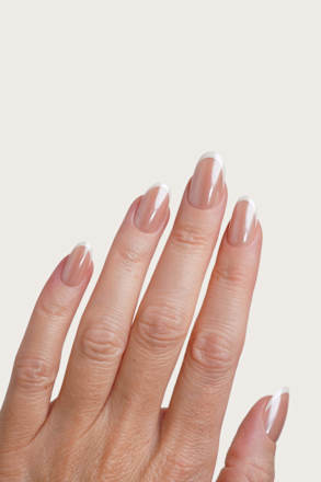 Künstliche Nägel, Soft Gel Press Ons Glazed French Medium Round Doonails