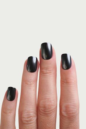 Künstliche Nägel Press Ons Extra Short Square Black Pearl Doonails