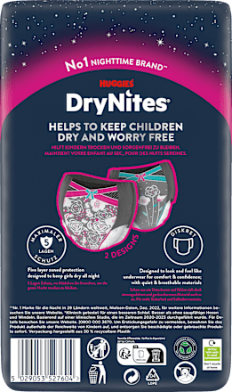 Pyjama Pants Mädchen 8-13 Jahre HUGGIES DryNites