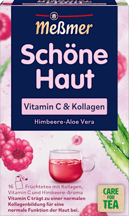 Früchtetee, Schöne Haut mit Vitamin C & Kollagen (16 Beutel) Meßmer
