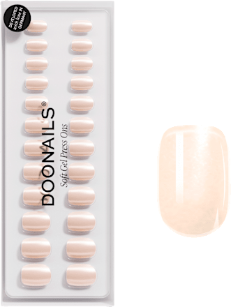 Künstliche Nägel, Soft Gel Press Ons Prosecco Extra Short Square Doonails