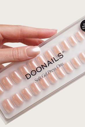 Künstliche Nägel, Soft Gel Press Ons Prosecco Extra Short Square Doonails