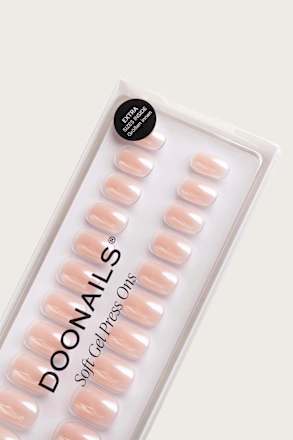 Künstliche Nägel, Soft Gel Press Ons Prosecco Extra Short Square Doonails