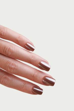 Künstliche Nägel, Soft Gel Press Ons Glazed Chocolate Short Square Doonails