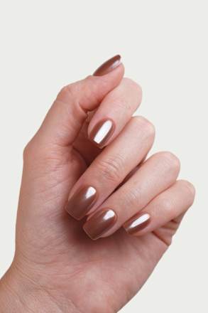 Künstliche Nägel, Soft Gel Press Ons Glazed Chocolate Short Square Doonails