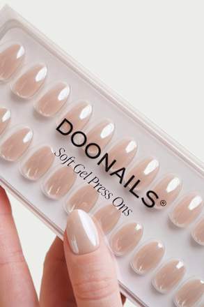 Künstliche Nägel, Soft Gel Press Ons Toffee Short Round Doonails
