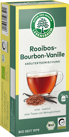 Kräutertee, Rooibos-Bourbon-Vanille (20 Beutel) LEBENSBAUM